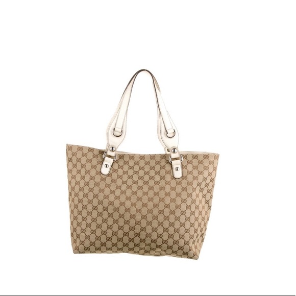 GG Canvas Medium Icon Bit Tote - Picture 11 of 11